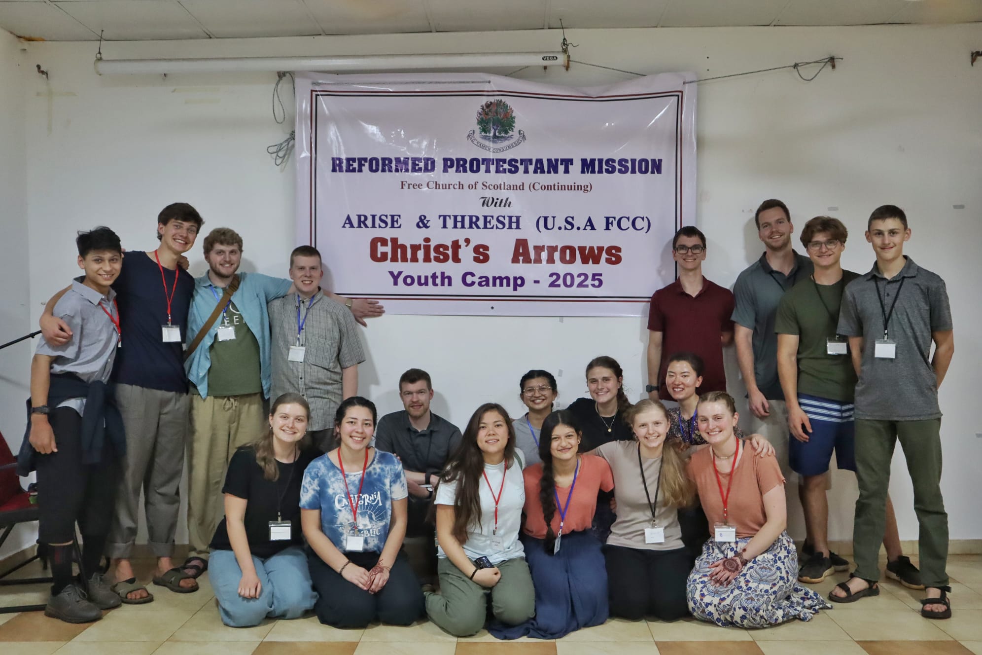 Christ's Arrows Youth Camp 2025 team